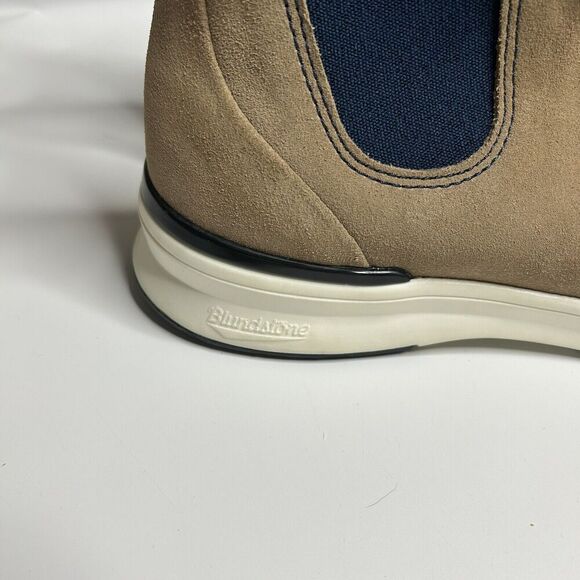 Blundstone 2146 Suede Chelsea Active Boots Sand Navy Mens US 8.5 Womens US 10.5 main image 5